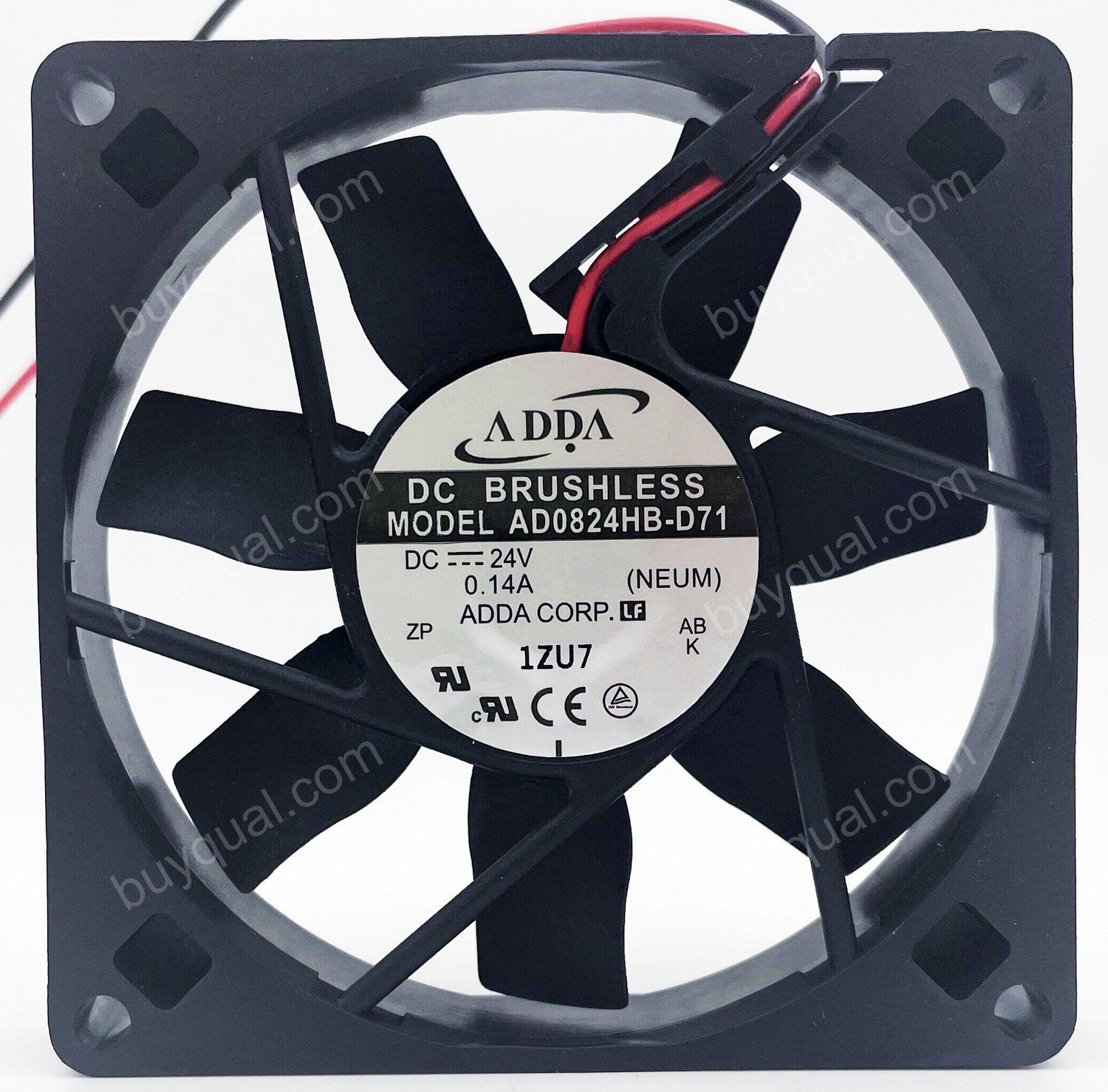 ADDA AD0824HB-D71 24V 0.14A 2wires Cooling Fan ADDA AD0824HB-D71 24V 0.14A 2wires Cooling Fan